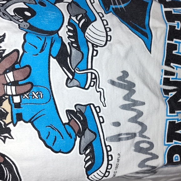 Vintage Carolina Panthers Looney tunes 1993 sweatshirt size medium - Picture 7 of 14